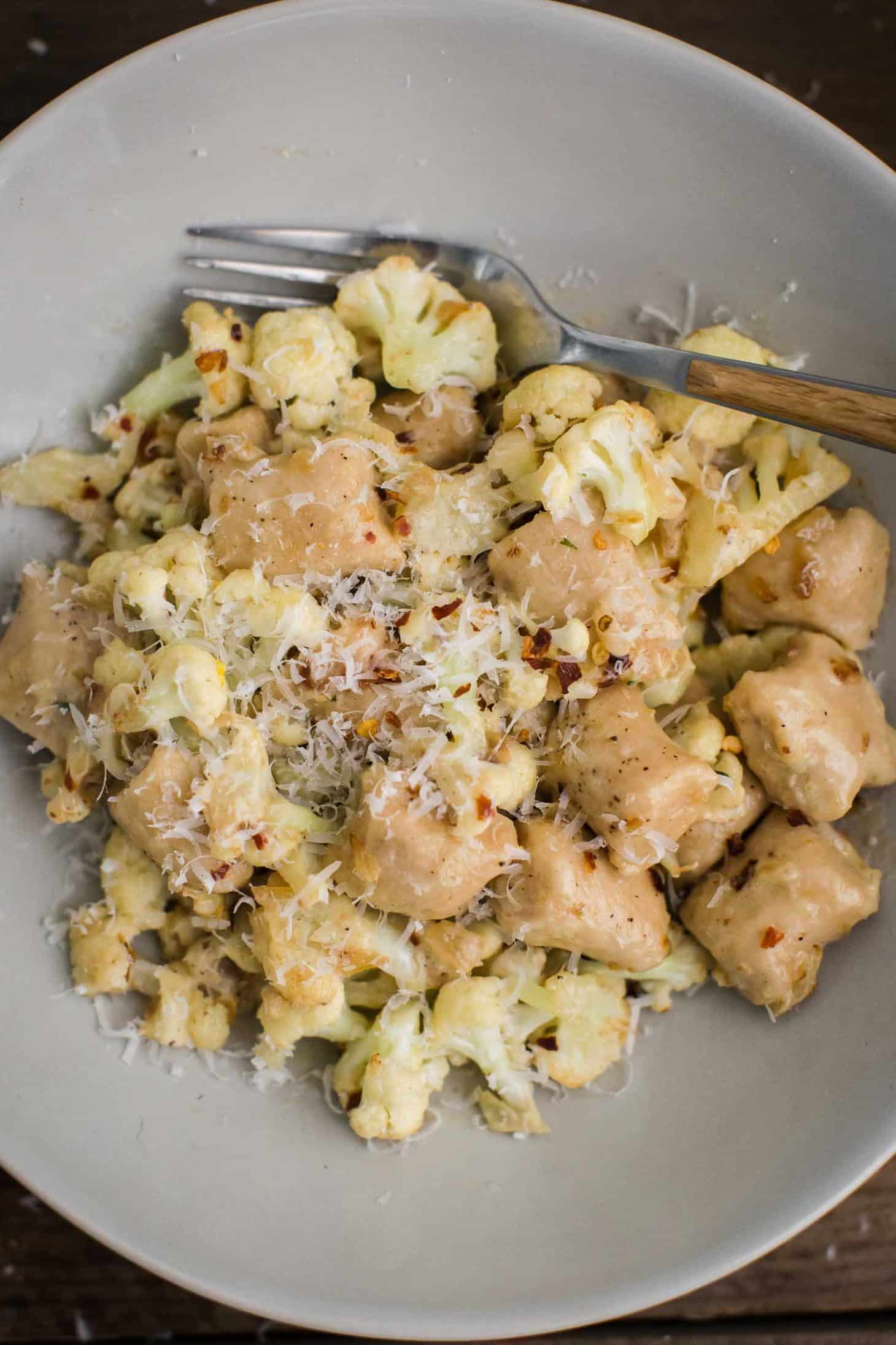 White Bean Gnocchi with Cauliflower | Naturally Ella