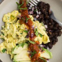 Cilantro Scramble with Spiced Black Beans | Naturally Ella
