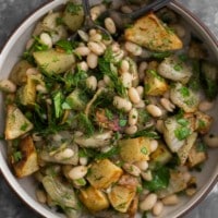 Potato Beet Salad with White Beans and Herbs | Naturally Ella