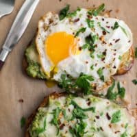 Broccoli Melt with Fried Eggs | Naturally Ella