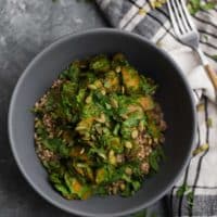 Roasted Carrots with Kale Pepita Pesto | Naturally Ella