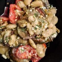 Tomato Corona Bean Salad | Naturally Ella