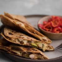 Pinto Bean Quesadilla with Spiced Zucchini | Naturally Ella