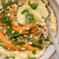 Millet Polenta with Romesco | Naturally Ella