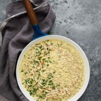Broccoli Pesto Couscous Risotto with Mascarpone | Naturally Ella