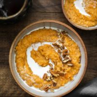 Sweet Potato Einkorn Porridge | Naturally Ella