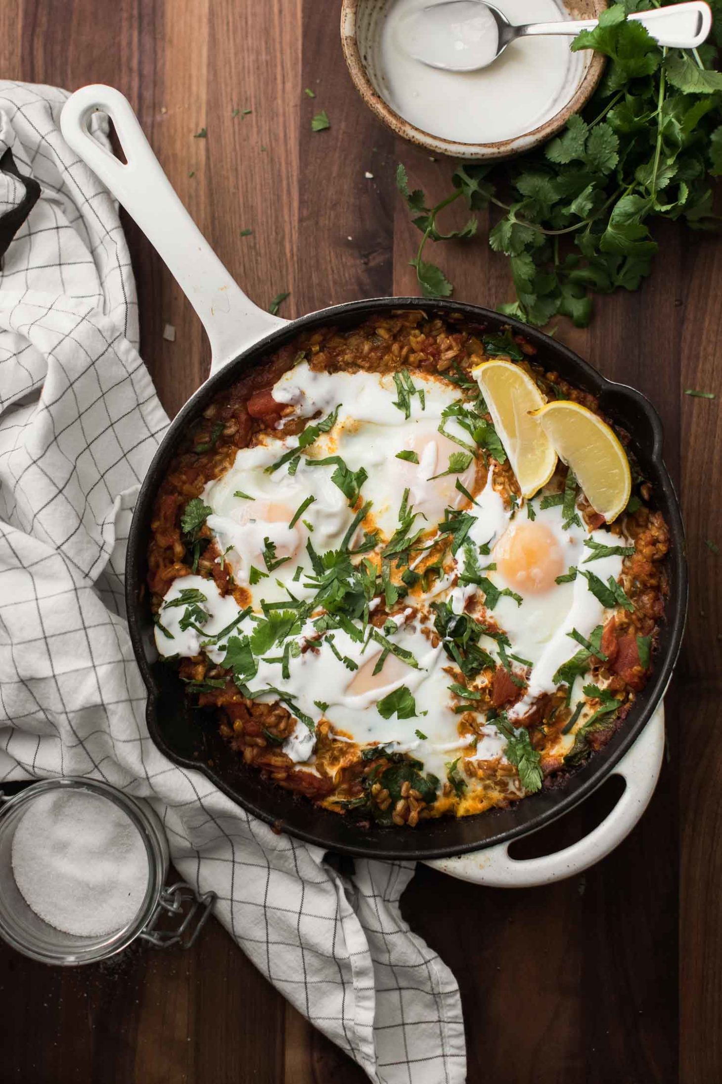 Ras El Hanout Farro Skillet | Naturally Ella