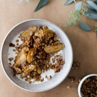 Pan-Fried Pears with Honey and Ginger Einkorn